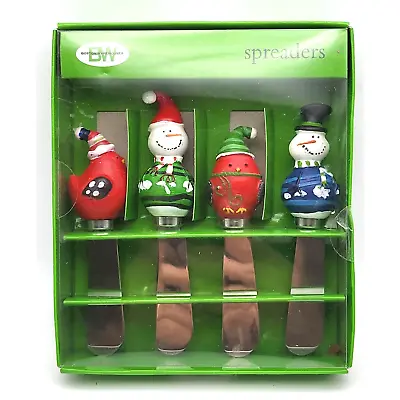 Buy Sweater SNOWMAN FOOD SPREADER - Set Of Four - Perfect For Christmas • 9.61£