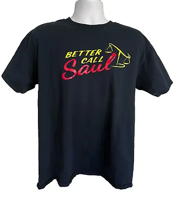 Buy BETTER CALL SAUL Black T-shirt Sz L (XL Originally) Breaking Bad Bob Odenkirk • 11.20£