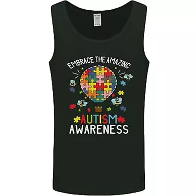 Buy Embrace The Amazing Autism Autistic ASD Mens Vest Tank Top • 11.99£