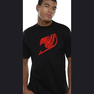 Buy FAIRY TAIL T-shirt Black Logo Size XL NEKOWEAR • 18.83£