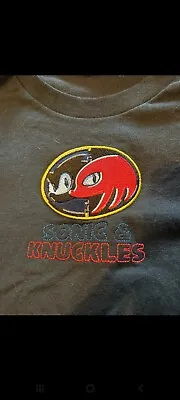 Buy Large Black Sonic And Knuckles Vintage Tshirt • 30£