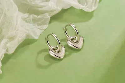 Buy 925 Sterling Silver  Huggie Heart Hoop Earrings Women Girls Jewellery Gifts UK • 3.29£