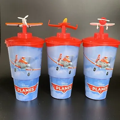 Buy Disney Pixar Planes 3 Movie/Film Cinema 3 Cups And Toppers Promotional Merch • 4.99£