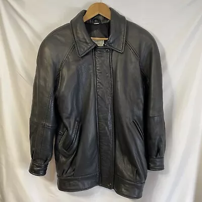 Buy Marc By ANDREW MARC Medium Leather Jacket Black  Full Zip  Moto Classic • 42.62£