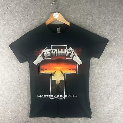 Buy Metallica Shirt Mens Small Black Master The Puppets Print Gildan • 9.99£