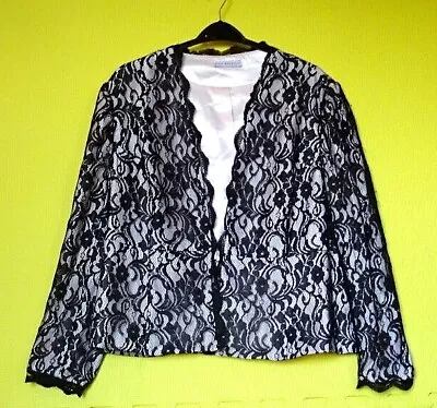 Buy Ladies Jacket Lace Jacket GINA BACCONI ** GORGEOUS Ladies Lace Jacket Size 22  • 29.99£