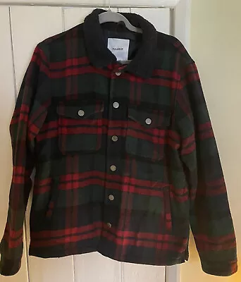 Buy Pull & Bear Red  Check Jacket Size M • 8£