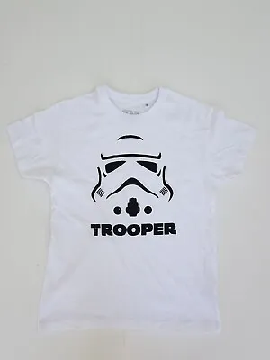 Buy Star Wars Stormtrooper T-Shirt White Boys Girls  Age 12 New Size 142cm-152cm • 5.99£