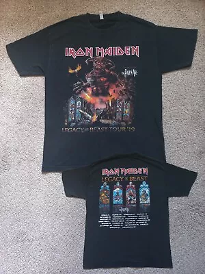 Buy *Rare* Iron Maiden Legacy Of The Beast 2019 Tour T-Shirt - Size L - Heavy Metal • 14.99£