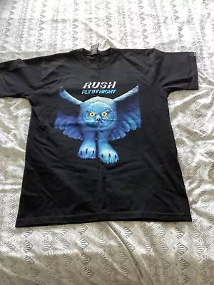 Buy Rush Fly By Night T Shirt Black Size Large. • 50£