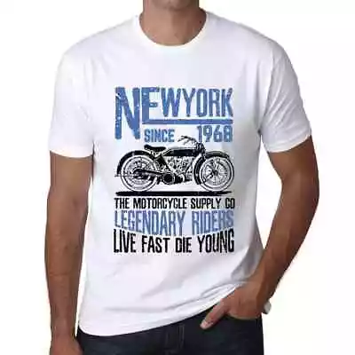Buy Men's Graphic T-Shirt Motorcycle Legendary Riders Since 1968 56th Birthday • 21.59£
