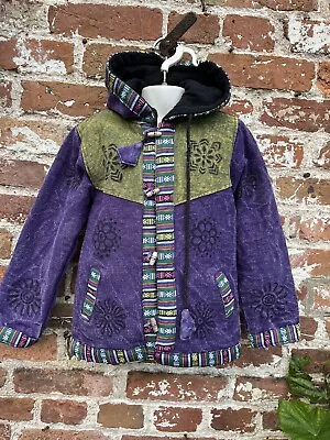 Buy Childrens Printed Thick Hoodie/jacket Coat Hippie/boho/festival Age 7-8 Years • 27.99£
