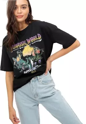Buy Jurassic Park Jurassic World Tour 2015 Womens Oversized T Shirt Size 8/S • 14.99£