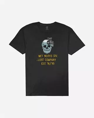 Buy LOST - Mens Wet Works T-Shirt - Black - Summer/Beach Short Sleeve Top • 13.99£