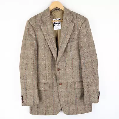 Buy Harris Tweed Sport Jacket Checked MARIO BARUTTI SZ 40 Long (T1012) • 42.46£