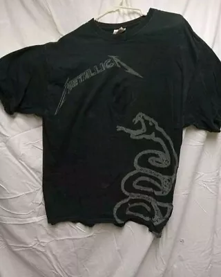 Buy Metallica Black Album T Shirt Adult Large 1990s Hanes • 118.40£