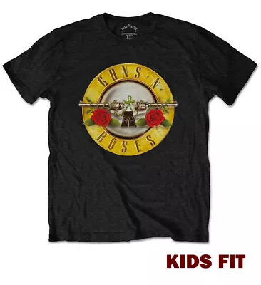 Buy Guns N Roses Kids T Shirt Official Classic Logo Boys Girls Childrens GNR Tee NEW • 12.94£