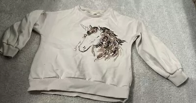 Buy Next Unicorn Sweatshirt Girls 7-8 Years • 6£