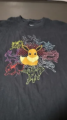 Buy  Pokémon Eevee Evolutions Graphic T-Shirt Size L • 9.65£