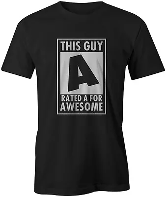 Buy Rated A For Awesome Gaming Gamer Style Funny Quote Joke T-Shirt • 9.49£