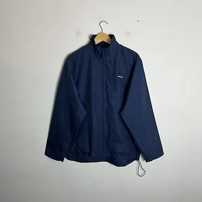 Buy Reebok Classics Jacket Windbreaker Men's Medium Navy Blue Full Zip Vintage • 12.95£