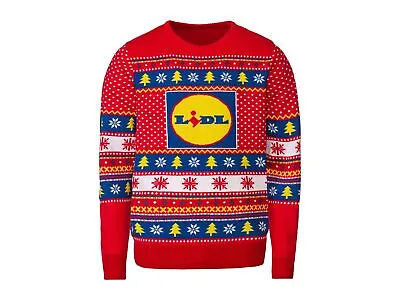 Buy Official Lidl Novelty Christmas Jumper Men Women Soft Elasticated Lidl Logo • 19.99£