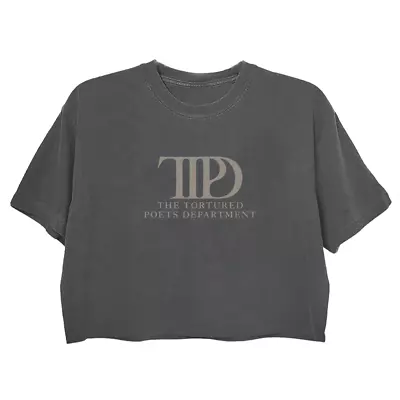 Buy Tortured Poets TTPD Merch Crop Top Swiftie Taylor Shirt Grey • 23.16£