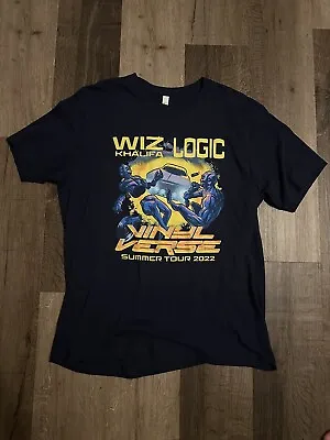 Buy Vinyl Verse Tour Blue XL Shirt Wiz Khalifa Logic Austin TX  2022 Concert 420 • 67.56£