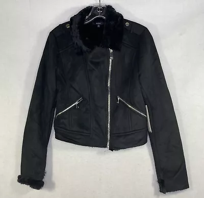 Buy Blashe Faux Suede & Fur Motorcycle Jacket Women Size S • 15.01£