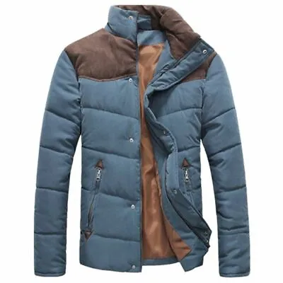 Buy Male Jacket Padded Winter Clothing Zipper Closure Outwear Comfy Coat Warm • 42.07£