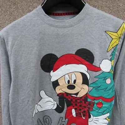 Buy Mens Mickey Mouse Disney Christmas Long Sleeve Tshirt Uk Size M • 7.95£