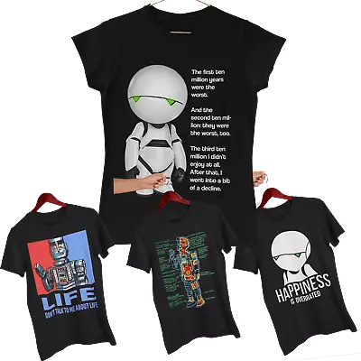 Buy Marvin The Paranoid Android - Hitch Hikers Guide To The Galaxy Inspired T-Shirts • 12.95£