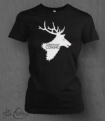 Buy Game Of Thrones T-Shirt Christmas Is Coming LADY FIT Song Of Ice And Fire Winter • 13.99£