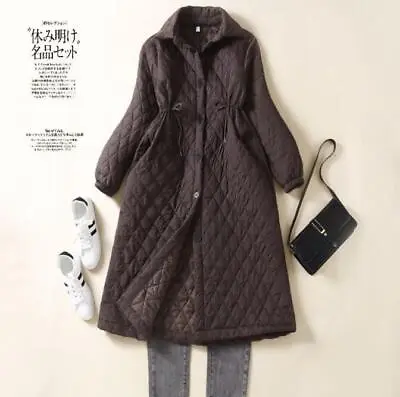 Buy New Women's Cotton Paddded Jacket Casual Warm Trench Coat Long Thick Coats Gift • 32.94£