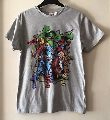 Buy Marvel Comics Size Small T-shirt Hulk Spider-Man Captain America Etc • 4.99£