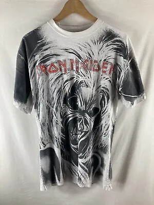 Buy Vintage IRON MAIDEN Killers All Over Print T Shirt Large 1991 CCI Single Stitch • 149.99£