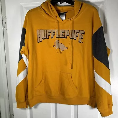 Buy Wizarding World Of Harry Potter Hufflepuff Logo Pullover Hoodie Size XL • 23.68£