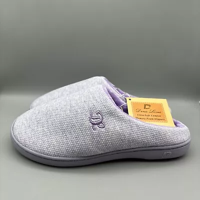 Buy Dena Lives Slippers Women's Size Large 9-10 Memory Foam Purple New With Tags • 14.60£