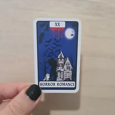 Buy Bookish Tarot Card Vinyl Sticker, Romance Bookish Merch, The Horror Romance • 2.85£