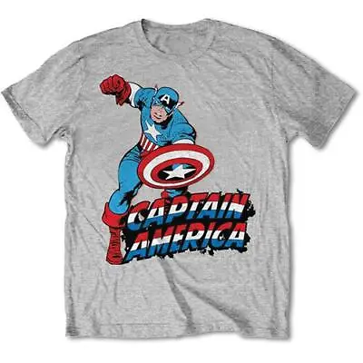 Buy Official Licensed - Captain America - Simple T Shirt Marvel Comics • 9.99£
