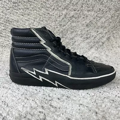 Buy Vans Sk8-Hi Bolt Womens 7.5 Shoes Leather Black White Sneakers Skateboard Hi Top • 48.15£
