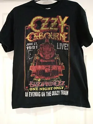 Buy Vintage Ozzy Osbourne Blizzard Of Ozz T Shirt Monowise 2012 M • 40£