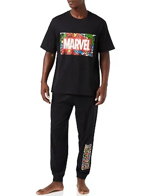 Buy Marvel Mens Pyjamas Long Pjs Size S To XXL • 19.95£
