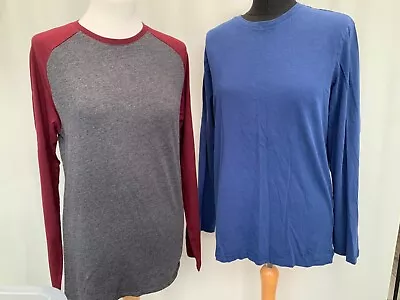Buy X2 Long Sleeve T-Shirts Tu Man Size M Multicolour Cotton Blend Mens  • 14.99£