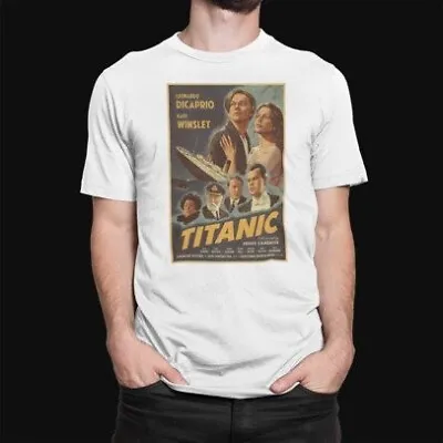 Buy Titanic Poster T-Shirt  - Retro - Film - DiCaprio - 90s - Action - Adventure  • 8.39£