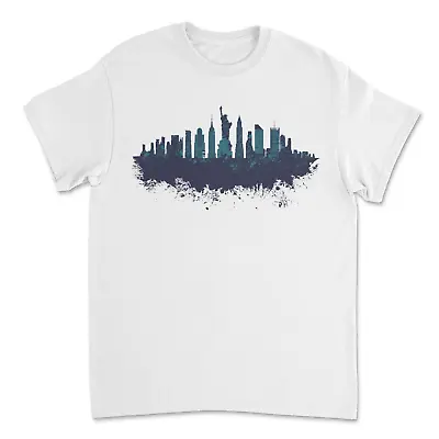 Buy New York Buildings T-shirt USA America Skyscraper Architect • 13.99£