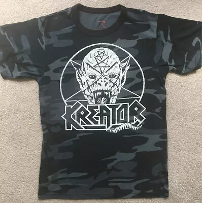 Buy Kreator Camo Demon Small T Shirt German Thrash Metal Slayer Sodom Celtic Frost  • 13.25£