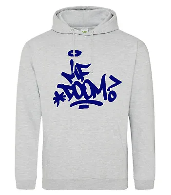 Buy MF Doom Blue Tag Hip Hop Hoody Grey • 28.49£