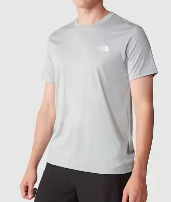 Buy The North Face Men's Reaxion Red Box T-Shirt / Mid Grey Heather / RRP £35 • 12£