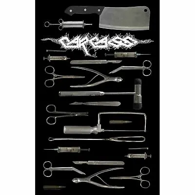Buy Carcass Tools Poster Flag Fabric Textile Wall Banner Official Band Merch • 22.06£
